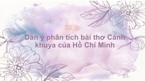 Văn Bản Cảnh Khuya - Thơ Hồ Chí Minh Gallery 2