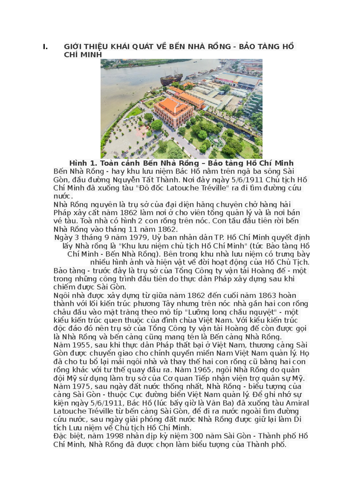 Tả cảnh Bến Nhà Rồng Gallery 1