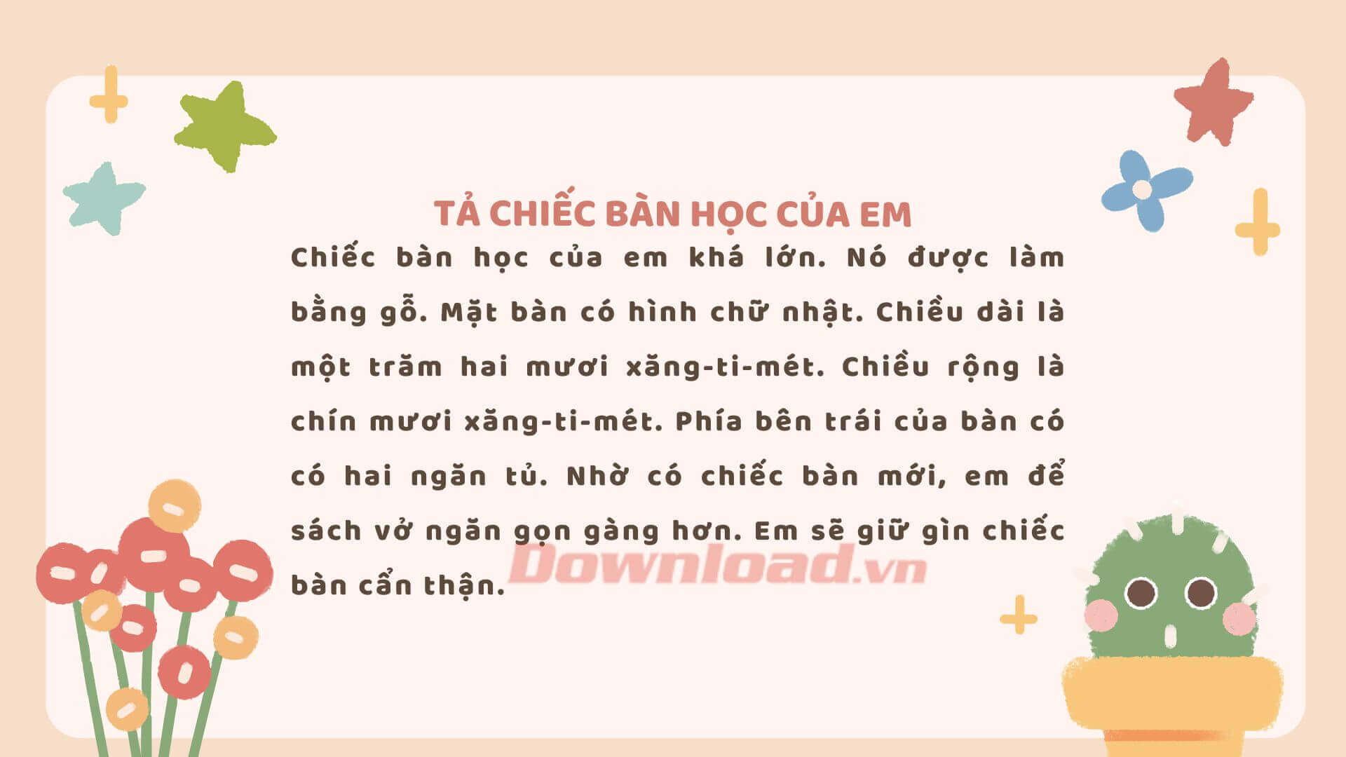 Top 10 Bài Văn Tả Cái Bàn Học Hay Nhất Gallery 2