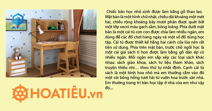 Top 10 Bài Văn Tả Cái Bàn Học Hay Nhất Gallery 1