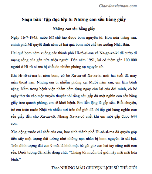 Những Con Sếu Bằng Giấy: Ý Nghĩa, Truyện Ngắn Và Cách Làm