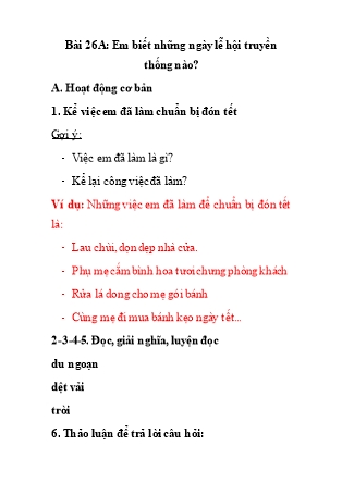 Trả lời câu hỏi Tiếng Việt lớp 3 Gallery 2