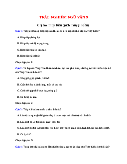 Trắc nghiệm Chị em Thúy Kiều: Đáp án và Giải thích chi tiết