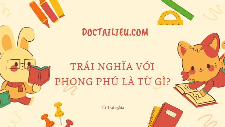 Trái nghĩa với từ phong phú là gì? Gallery 2