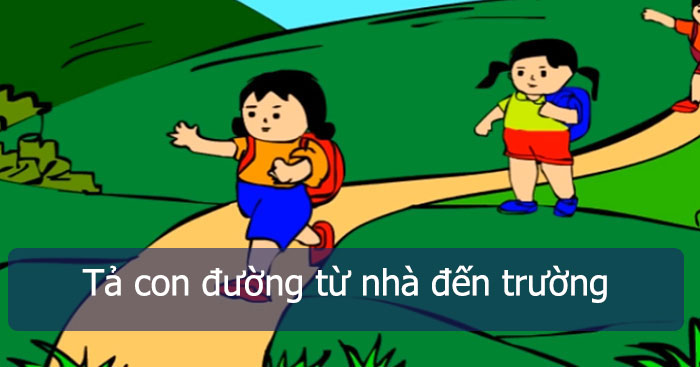 Tả con đường từ nhà đến trường Gallery 2