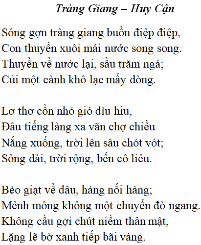 Tràng Giang Khổ 1 2: Phân tích vẻ đẹp và tâm trạng của tác giả