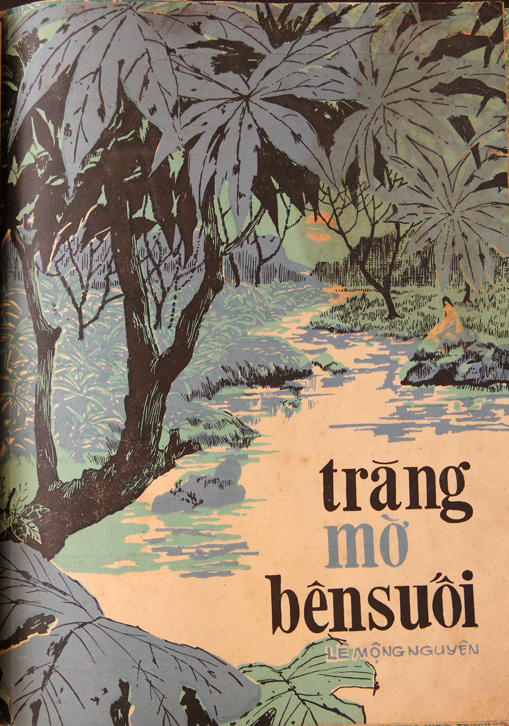 Trăng mờ bên suối