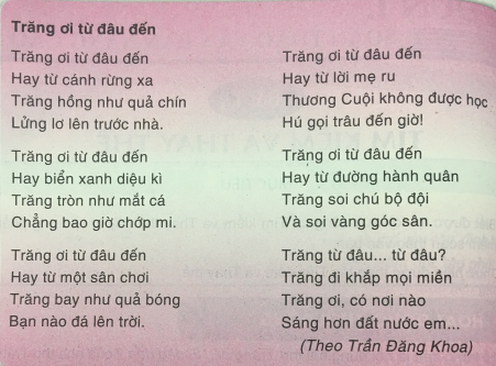 Trăng ơi từ đâu đến? (Lớp 7)