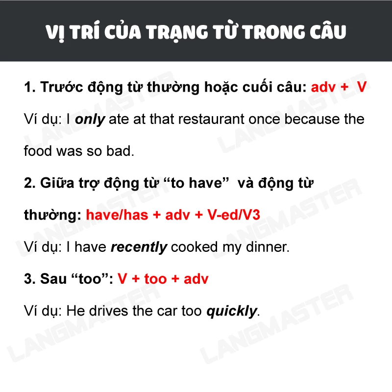Trạng từ là gì?