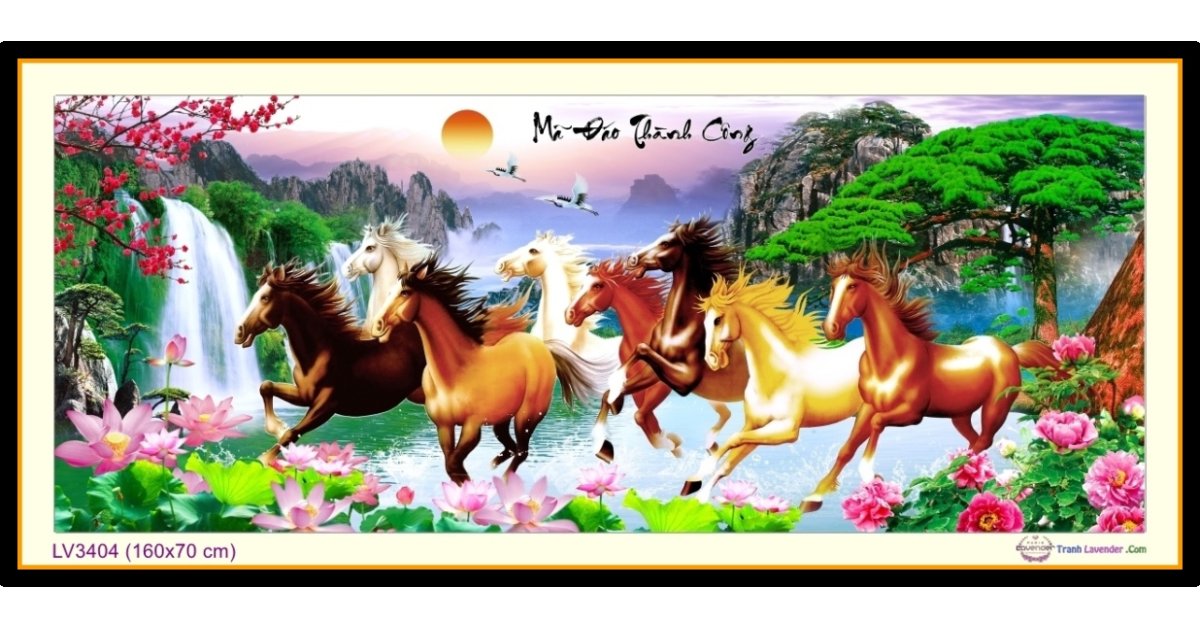 Tranh 9 con ngựa có ý nghĩa gì?