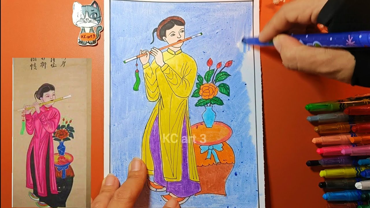 Tranh Dân Gian Hàng Trống Dễ Vẽ