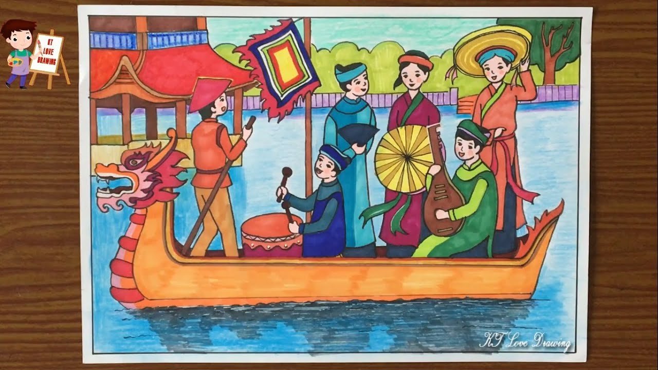 Tranh Đề Tài Lễ Hội Quê Hương: Vẻ Đẹp Văn Hóa Việt Nam
