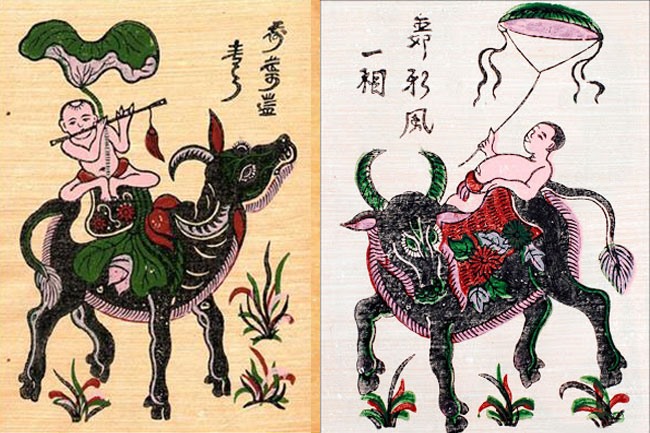 Tranh Đông Hồ Con Trâu