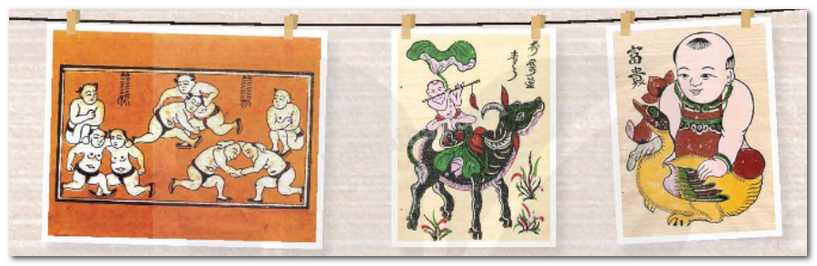 Tranh Làng Hồ Lớp 5