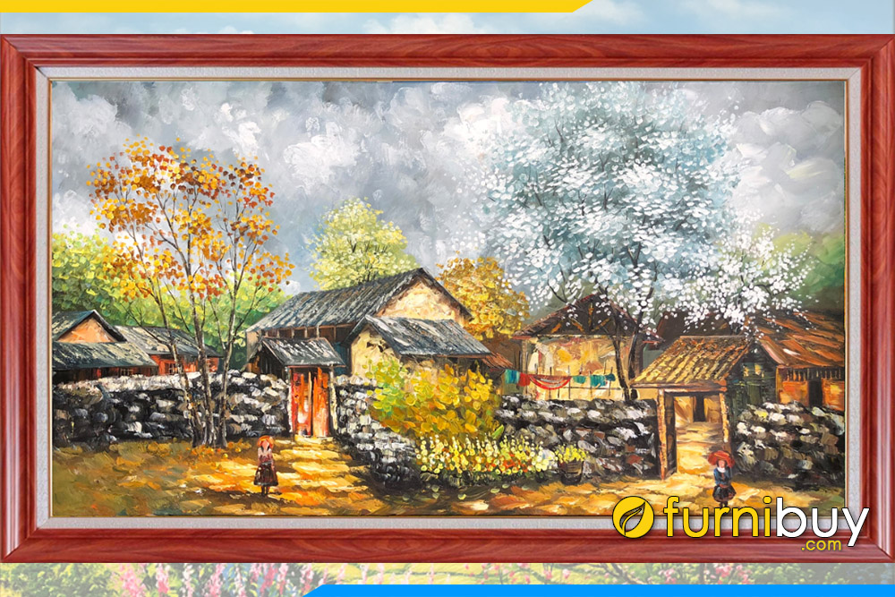Tranh Phong Cảnh Miền Núi Đẹp