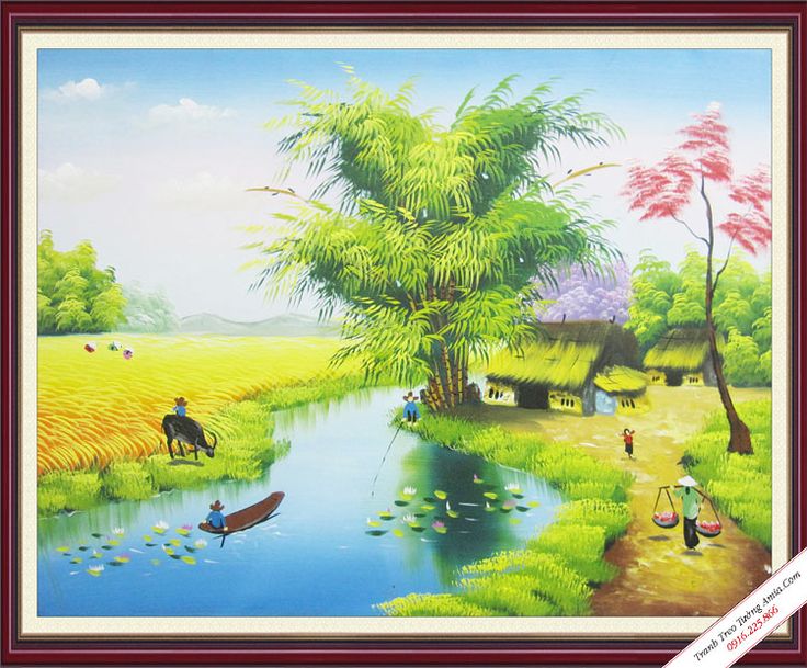 Tranh Phong Cảnh Sông Nước: Thư giãn và tìm hiểu vẻ đẹp thiên nhiên