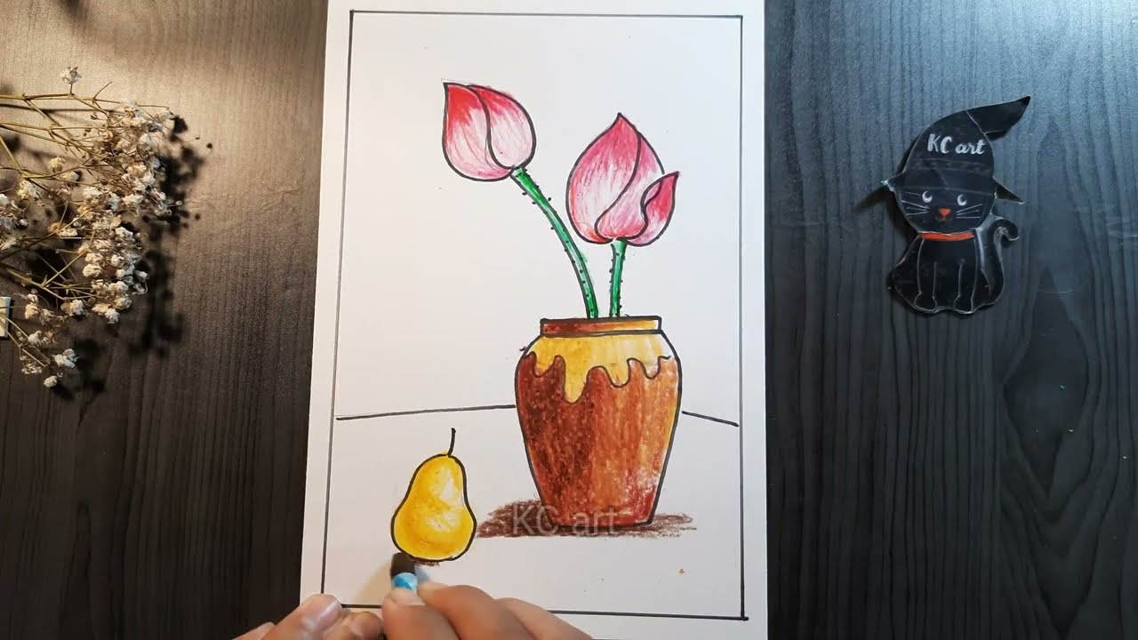Tranh tĩnh vật màu lớp 6