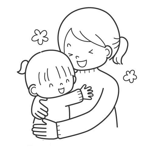 Tranh Tô Màu Mẹ và Bé