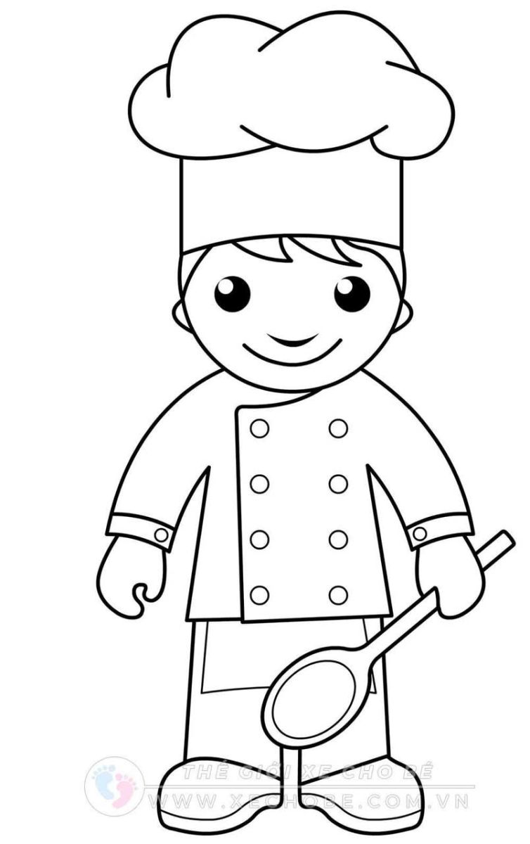 Tranh Tô Màu Nghề Nghiệp Cho Bé