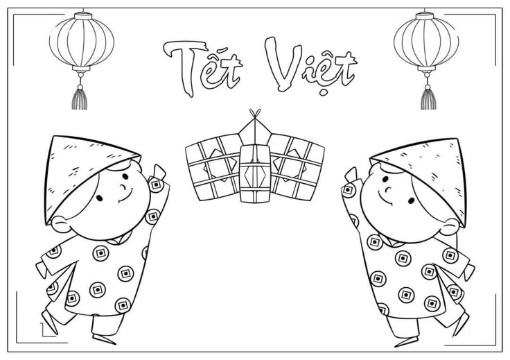 Tranh Tô Màu Tết và Mùa Xuân