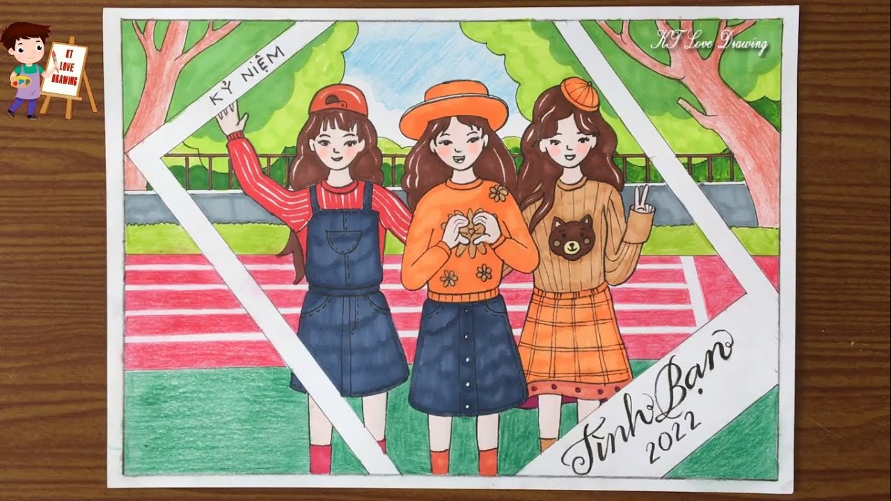 Tranh Về Tình Bạn Đẹp