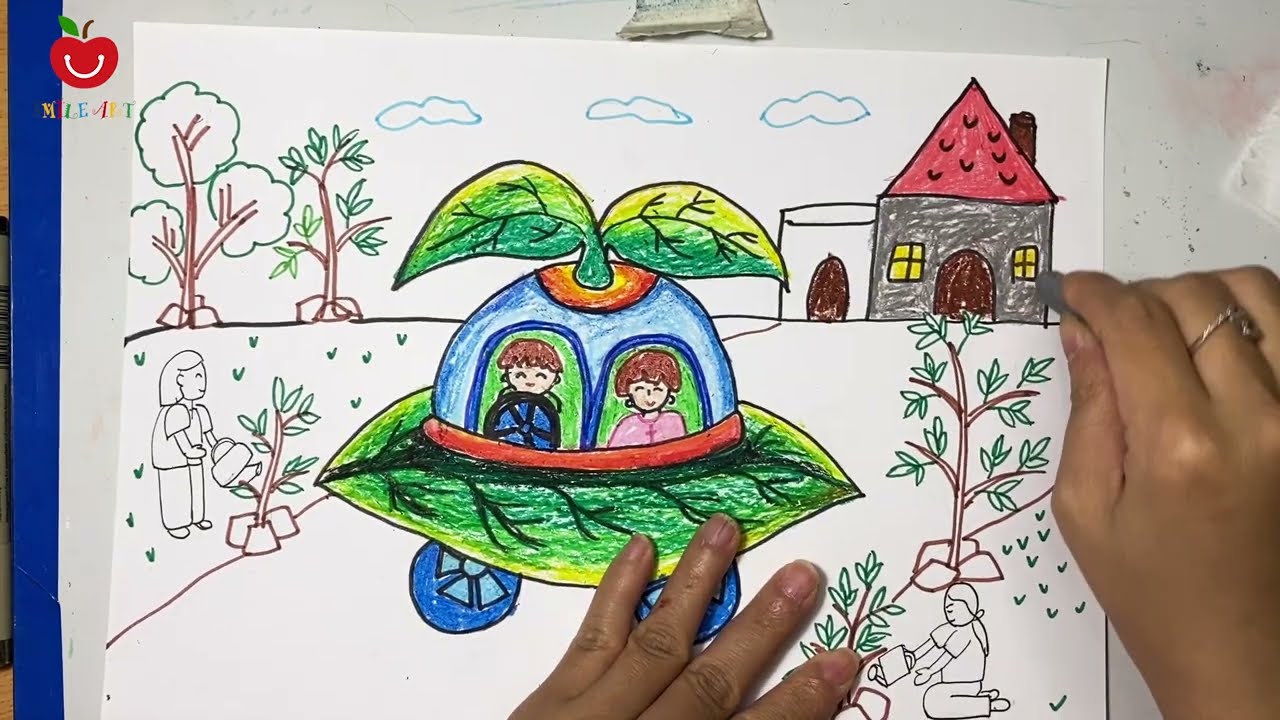 Tranh Vẽ Ý Tưởng Trẻ Thơ Lớp 5