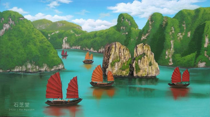 Tranh Vịnh Hạ Long: Khám Phá Vẻ Đẹp Kỳ Vĩ Qua Nghệ Thuật