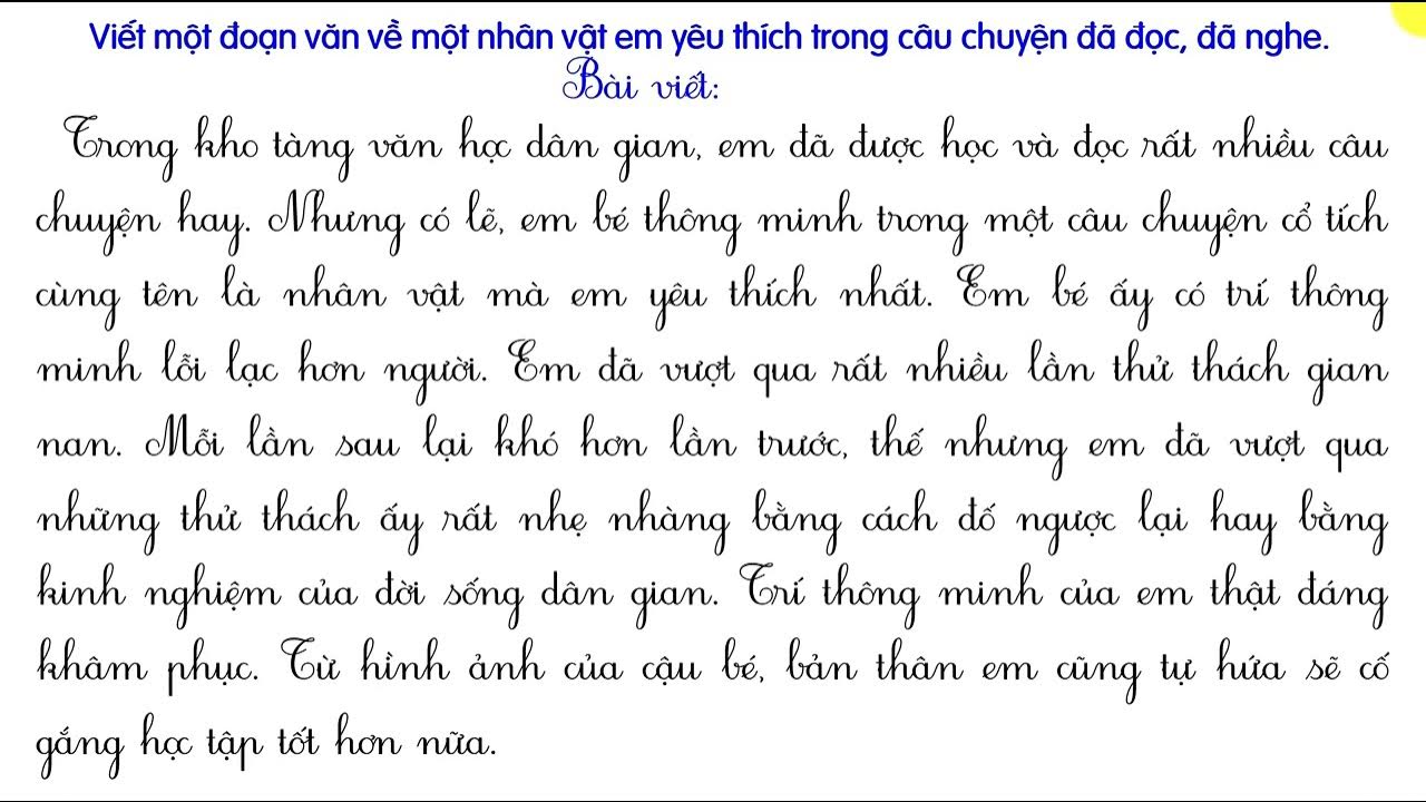 Trao đổi cùng bạn về một nhân vật yêu thích trong câu chuyện đã đọc đã nghe Gallery 2