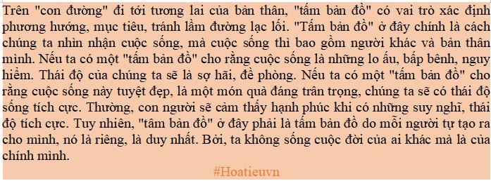 Vai trò của bản đồ trên con đường đi tới tương lai của bản thân