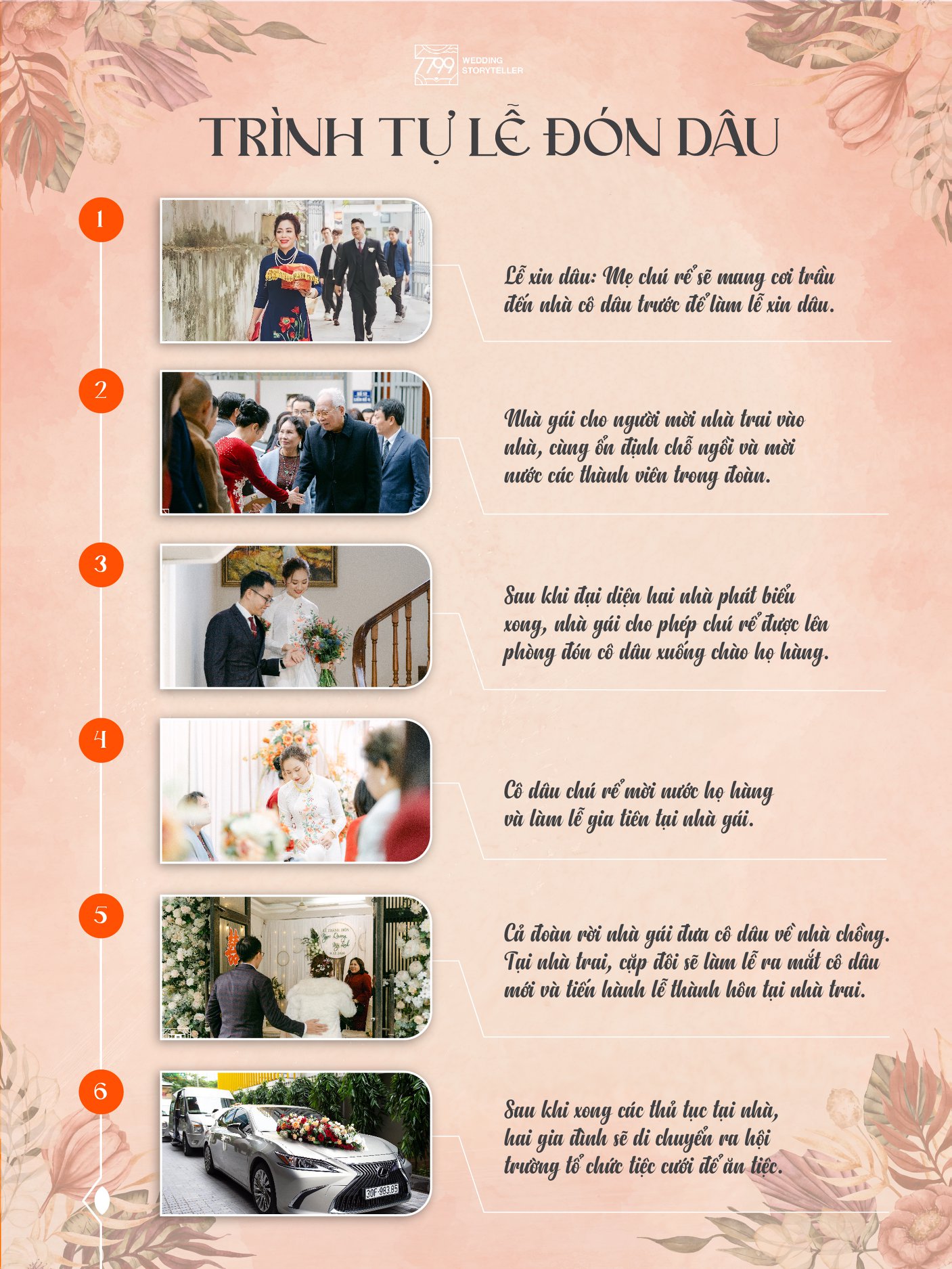 Trình tự lễ rước dâu chuẩn nhất