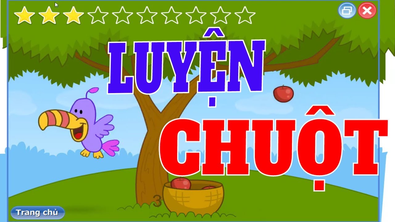 Trò chơi luyện chuột lớp 3: Nâng cao kỹ năng chuột cho học sinh