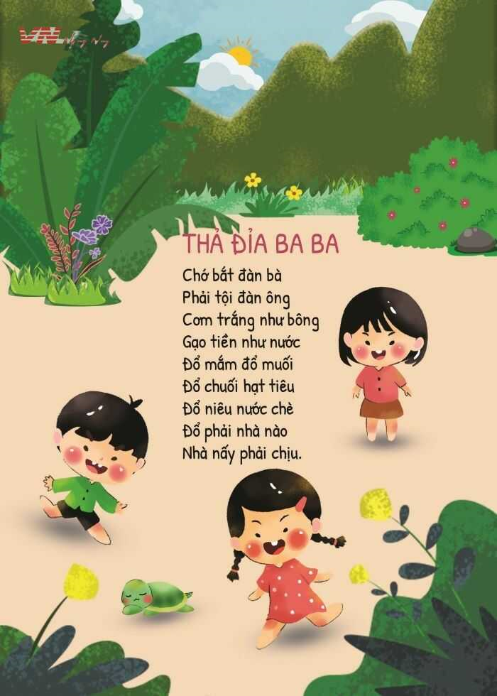 Trò chơi thả đỉa ba ba mầm non - Giúp bé phát triển kỹ năng vận động và tư duy
