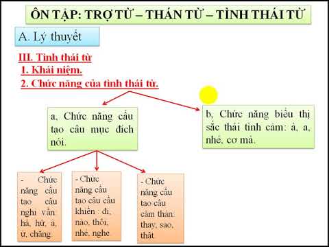 Trợ từ, thán từ, tình thái từ trong Tiếng Việt