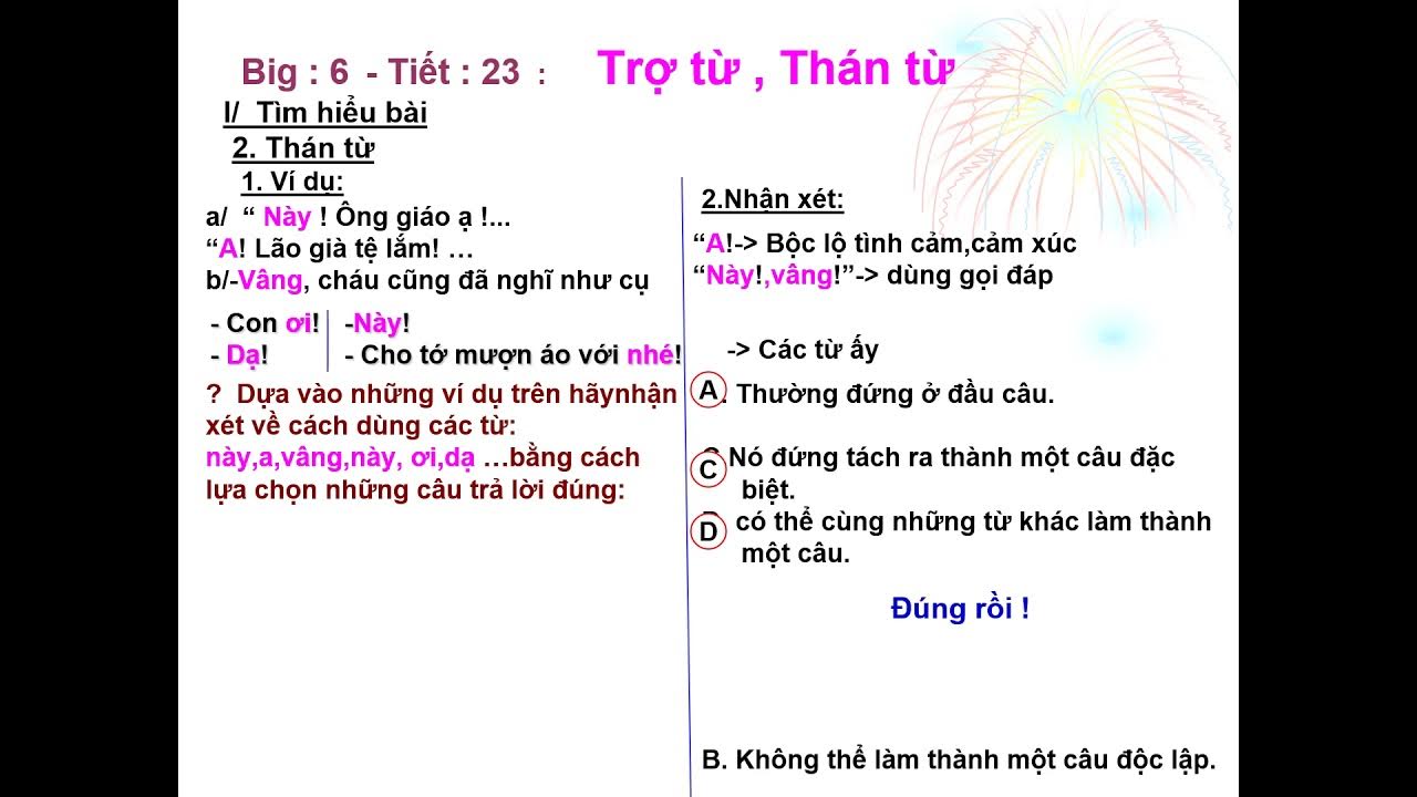 Trợ từ và thán từ trong tiếng Việt: Sử dụng hiệu quả để làm giàu ngôn ngữ