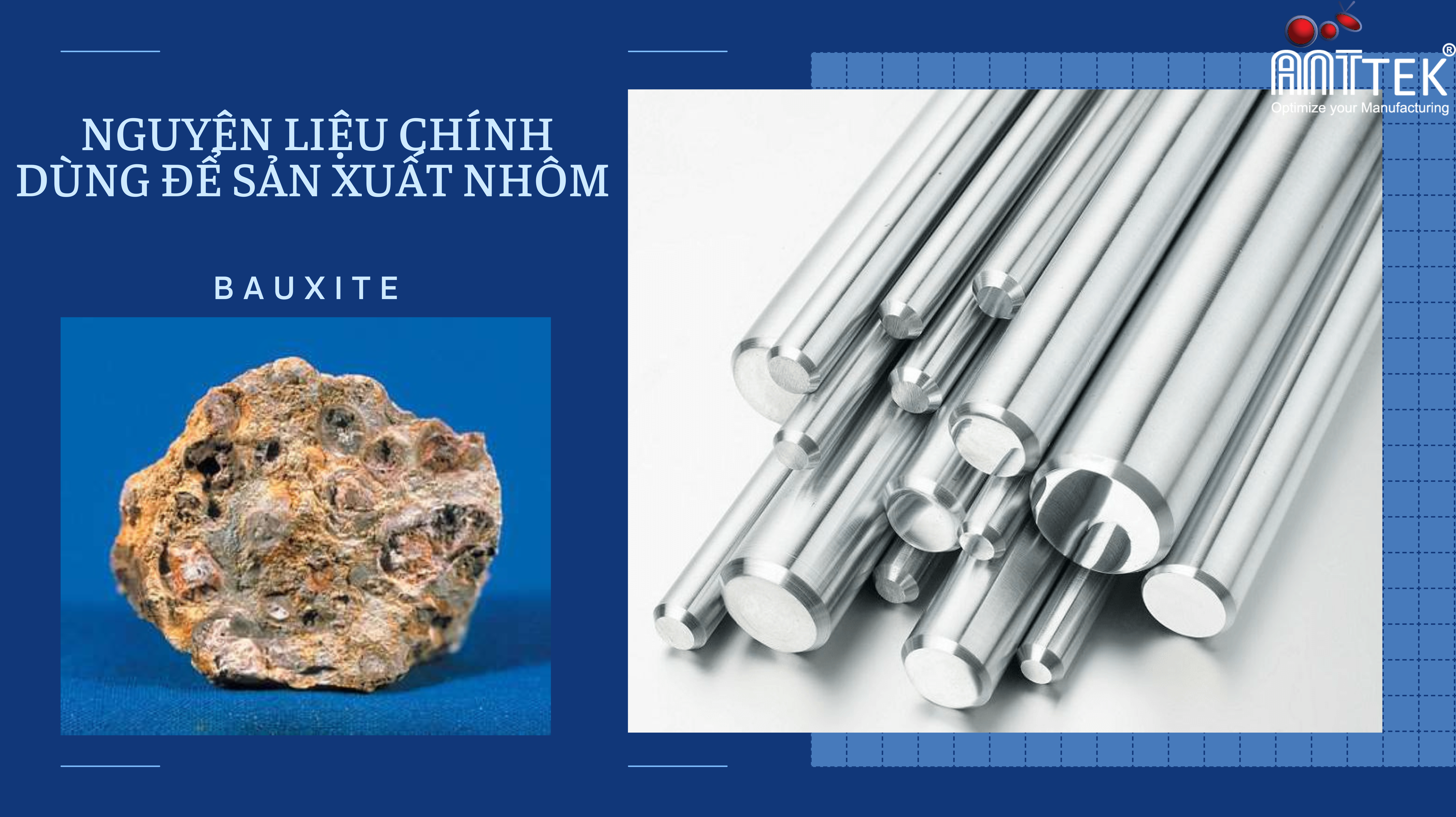 Nguyên liệu chính dùng để sản xuất nhôm trong công nghiệp là gì?