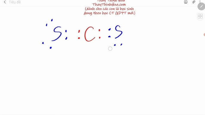 Trong công thức CS2 tổng số cặp electron lớp ngoài cùng của C và S chưa tham gia liên kết là