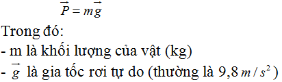 Trọng lượng của một vật là gì?