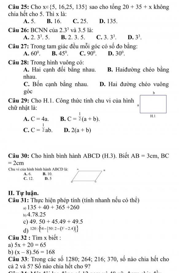 Trong tam giác đều mỗi góc có số đo bằng bao nhiêu?