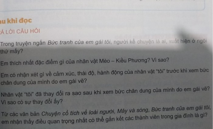 Người kể chuyện trong "Bức tranh của em gái tôi" là ai và xuất hiện ở ngôi thứ mấy? Gallery 2