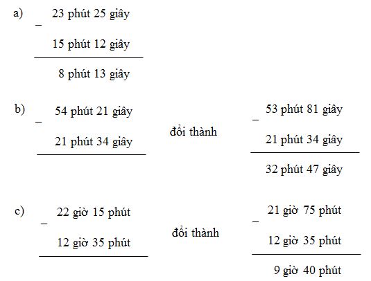 Trừ Số Đo Thời Gian Lớp 5: Cách Tính và Bài Tập