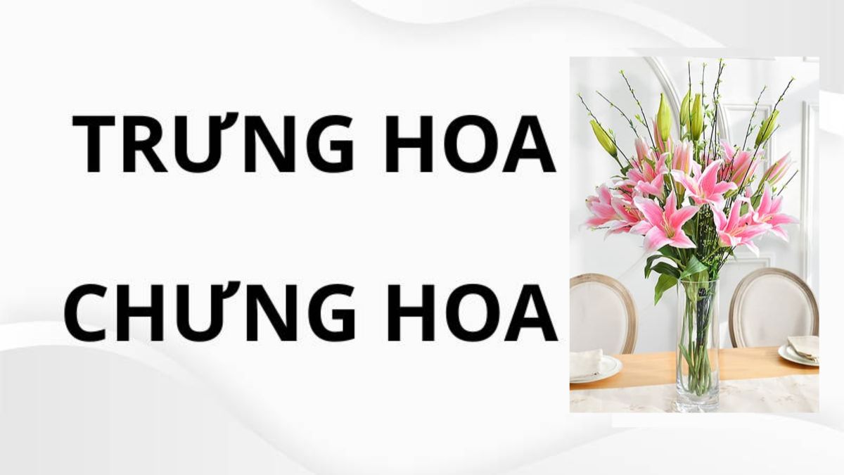 Trưng hoa hay chưng hoa?