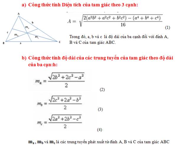 Trung tuyến trong tam giác đều