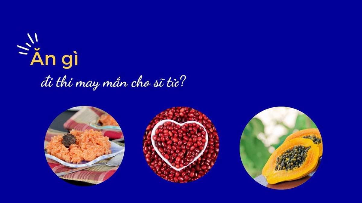 Trước khi thi nên uống gì?