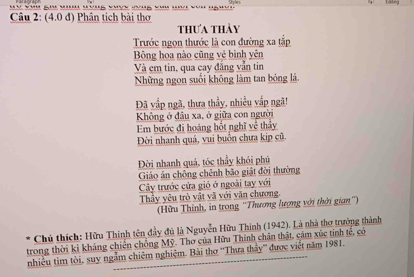 Trước Ngọn Thước Là Con Đường Xa Tắp