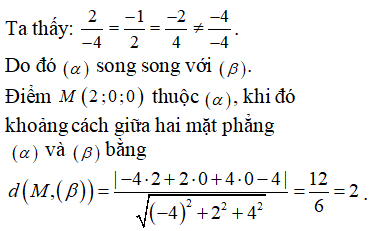 Công thức khoảng cách giữa 2 mặt phẳng Gallery 2