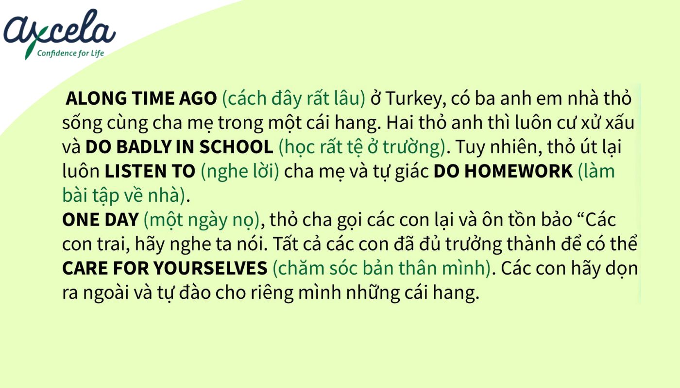 Truyện Chêm Tiếng Anh Hay Và Hữu Ích Cho Học Sinh