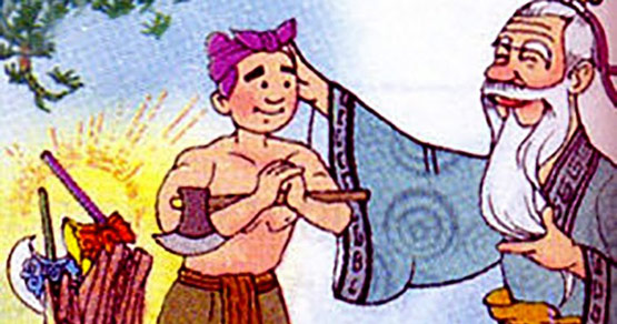 Truyện cổ tích Ba lưỡi rìu: Sự thật và bài học đằng sau câu chuyện