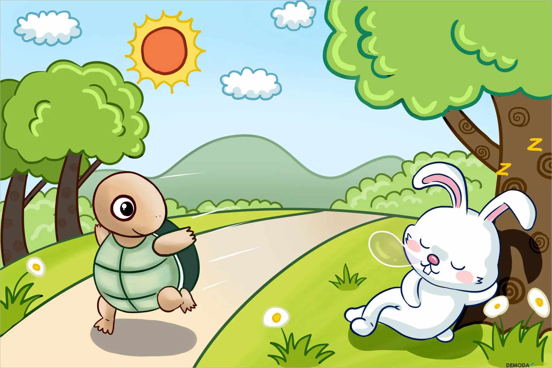 Truyện Ngụ Ngôn Rùa Và Thỏ: Bài Học Về Sự Kiên Trì