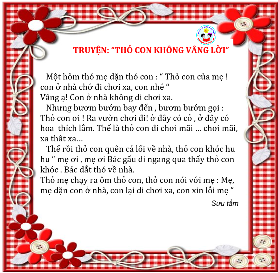 Truyện Thỏ Con Không Vâng Lời Của Tác Giả Nào?