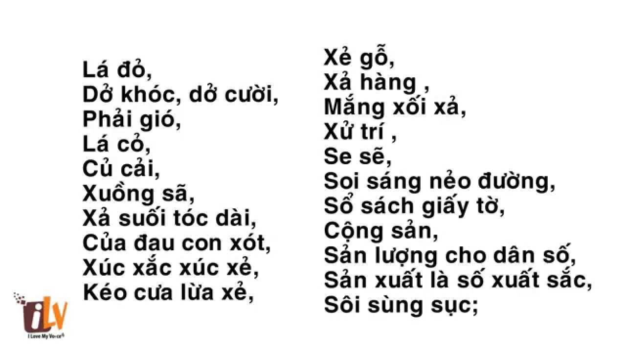 Từ có dấu ngã trong tiếng Việt